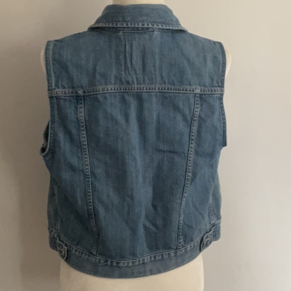 Garage Blue Denim Vest with Silver buttons - Picture 6 of 7
